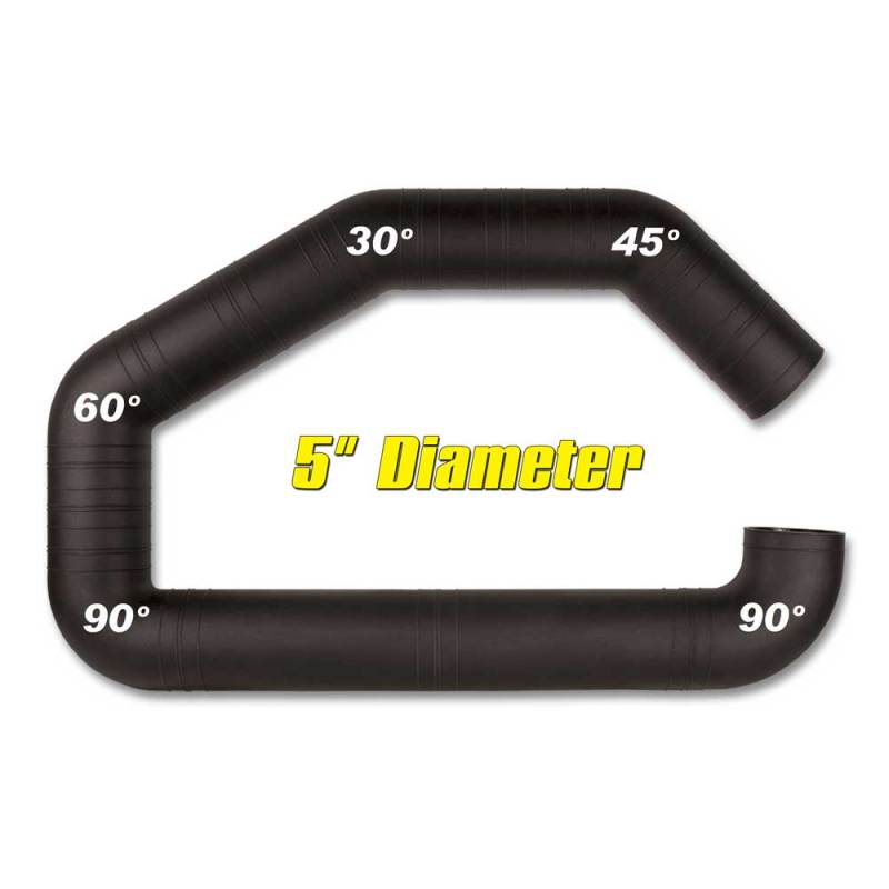 Airaid 100-500 - AIR100-500 - Airaid U-Build-It - 5in Intake Tube - Shipped in Europe - Tuningsupply.com