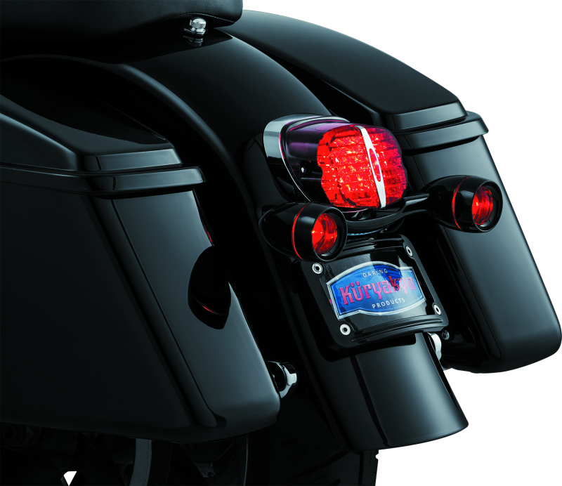 Kuryakyn 5405 - KUR5405 - Kuryakyn Bullet Light Rear Turn Signal Bar Gloss Black - Shipped in Europe - Tuningsupply.com