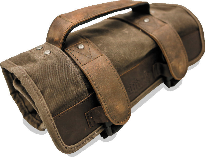 Burly Brand B15-1030D - BURB15-1030D - Burly Brand Voyager Tool Roll - Dark Oak - Shipped in Europe - Tuningsupply.com
