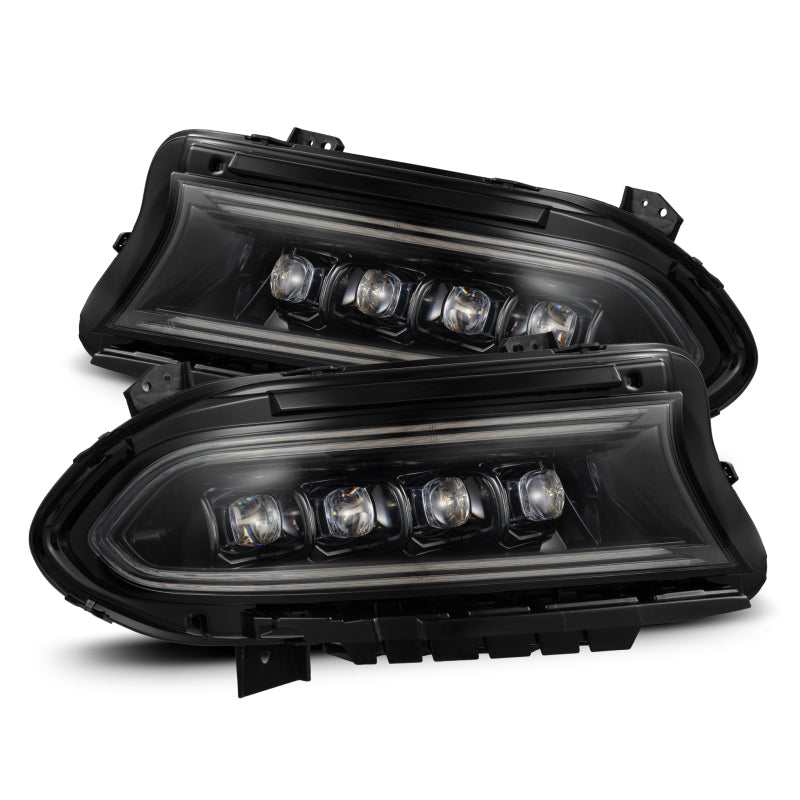 AlphaRex 880500 - ARX880500 - AlphaRex 15-23 Dodge Charger NOVA LED Proj Headlights Alpha-Blk w/Actv Light & Seq.Sig / SB DRL - Shipped in Europe - Tuningsupply.com