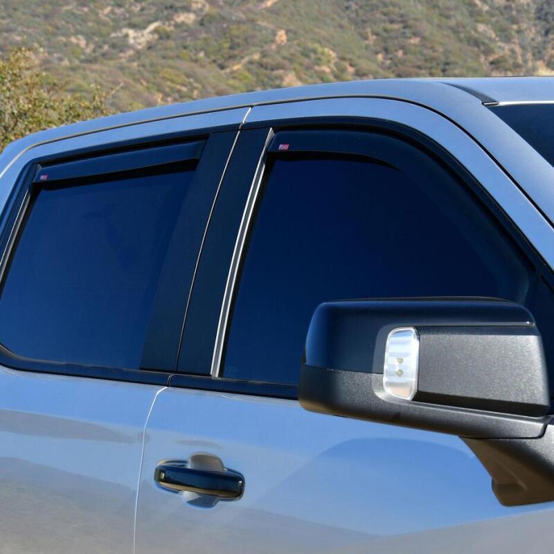 Westin 72-39429 - WES72-39429 - Westin 19-21 Chevy Silverado Crew Cab Pickup In-Channel Wind Deflector 4pc - Smoke - Shipped in Europe - Tuningsupply.com