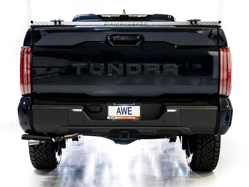 AWE Tuning 3015-32063 - AWE3015-32063 - AWE 0FG Exhaust for 3rd Gen Toyota Tundra - Dual Chrome Silver Tips - Shipped in Europe - Tuningsupply.com