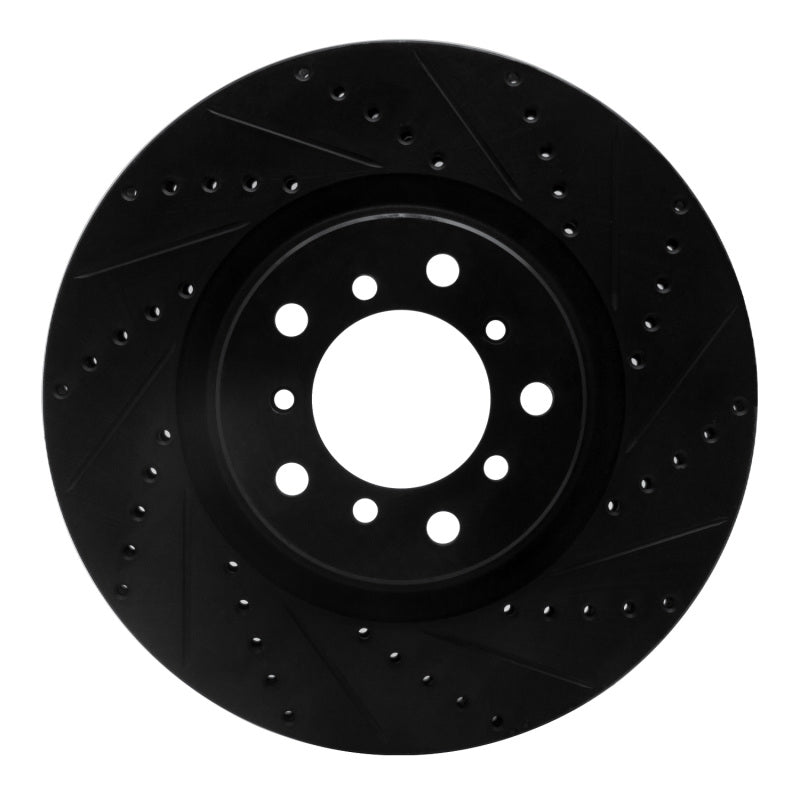 R1 Concepts 633-31054D - RNC633-31054D - R1 01-06 BMW M3 Left Front Drilled & Slotted Black Brake Rotor - Shipped in Europe - Tuningsupply.com