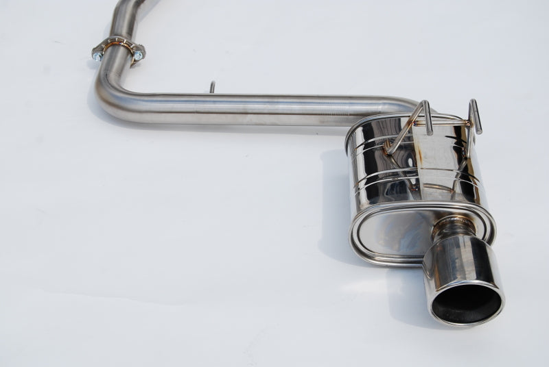 Invidia - INVHS22HC6Q31RSL - Invidia 2022+ Honda Civic Sport (2.0N/A) 60mm Q300 Cat Back Exhaust - Rolled SS Tips - Shipped in Europe - Tuningsupply.com