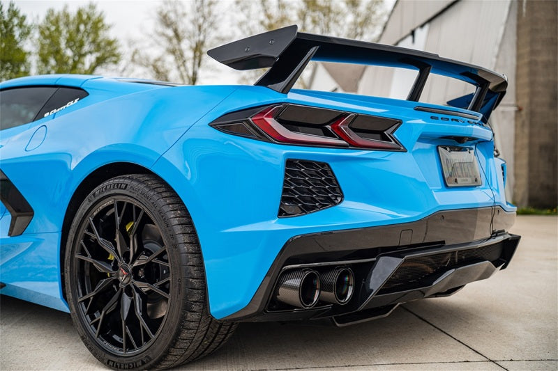CORSA Performance 21109CFBLK - COR21109CFBLK - Corsa 20-25 Chevrolet Corvette C8 RWD 4.5in Carbon Fiber Black PVD Tip Kit (For Corsa Exhaust Only) - Shipped in Europe - Tuningsupply.com