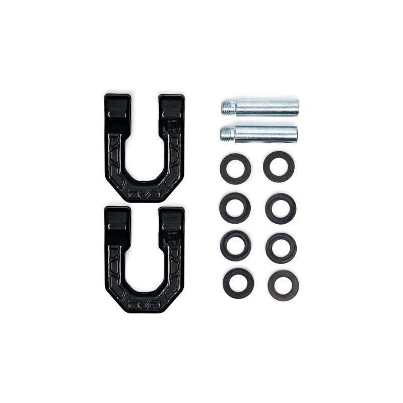 DV8 Offroad UNSK-01BL - DVEUNSK-01BL - DV8 Offroad Elite Series D-Ring Shackles - Pair (Black) - Shipped in Europe - Tuningsupply.com