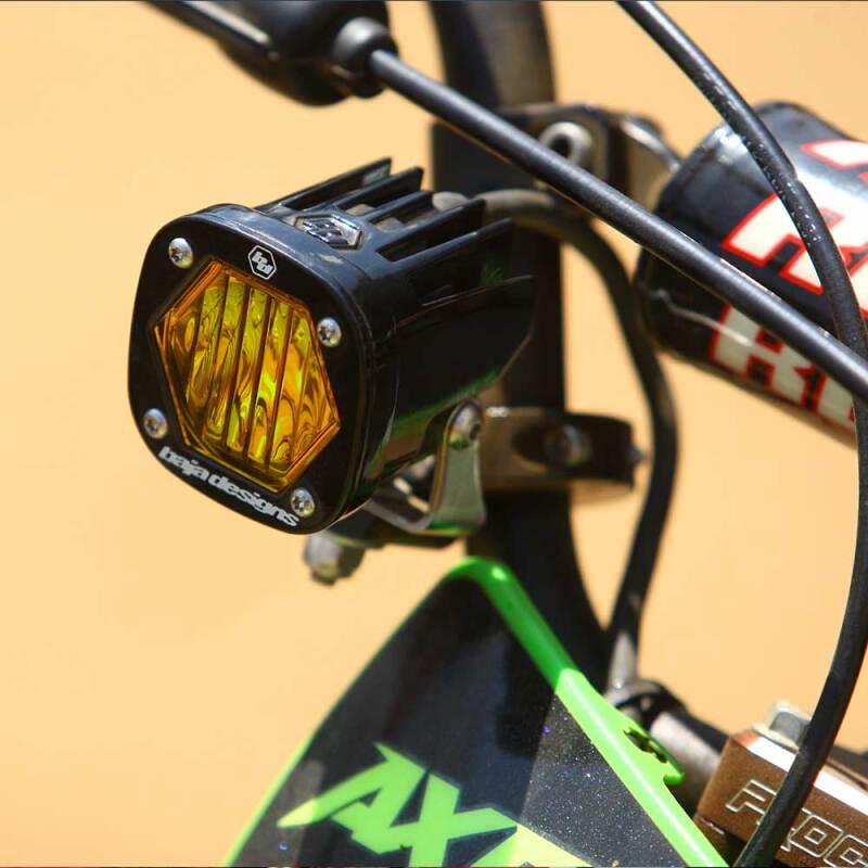 Baja Designs 387003 - BAJ387003 - Baja Designs S1 Wide Cornering Electric Start Pit Bike LED Light - Amber - Shipped in Europe - Tuningsupply.com