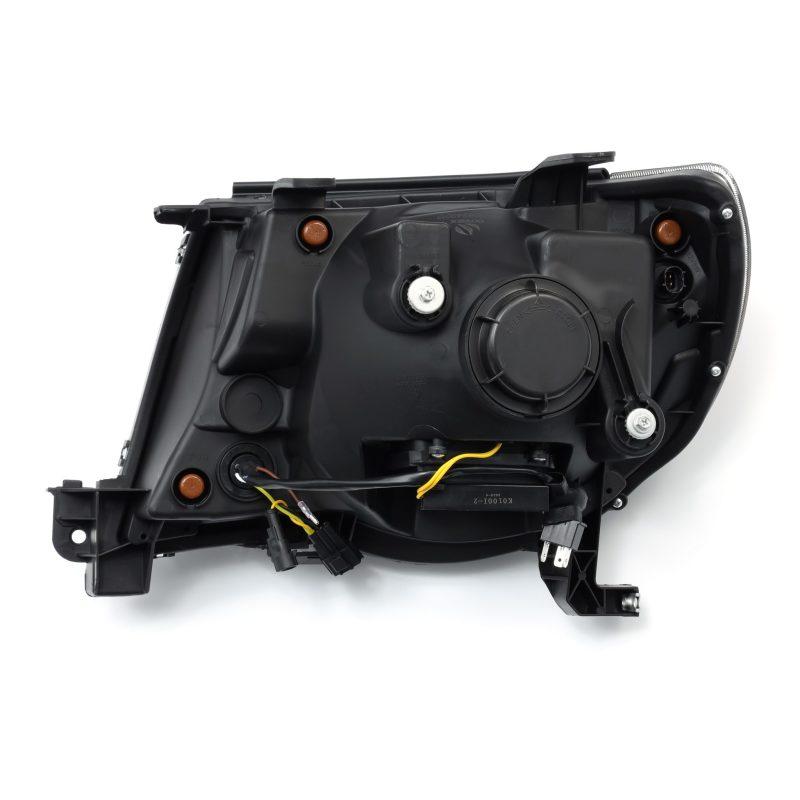 AlphaRex 880733 - ARX880733 - AlphaRex 05-11 Toyota Tacoma LUXX Crystal Headlights Plank Style Alpha Black w/Activation Light/DRL - Shipped in Europe - Tuningsupply.com