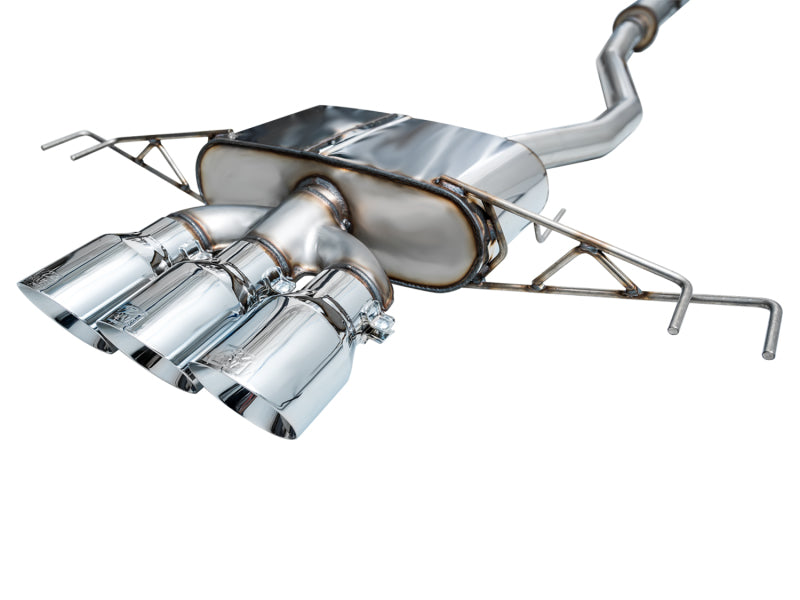 AWE Tuning 3015-52287 - AWE3015-52287 - AWE Tuning 2023 Honda Civic Type R FL5 Touring Edition Exhaust w/ Triple Chrome Silver Tips - Shipped in Europe - Tuningsupply.com