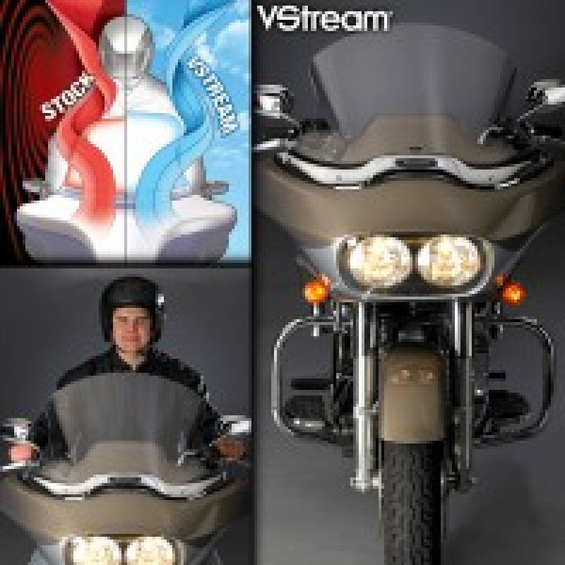 National Cycle N20422 - NATN20422 - National Cycle 98-13 HD FLTR/X RoadGlide/FLTRU/FLTRUSE RoadGlide Ultra VS Mid/Std. Windshield-Clear - Shipped in Europe - Tuningsupply.com