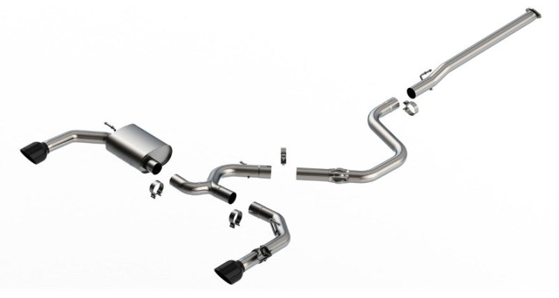 Borla 140925BC - BOR140925BC - Borla 22-23 Hyundai Elantra N 2.0L 4 CYL. Turbo AT/MT ATAK Catback Exhaust Black Chrome - Shipped in Europe - Tuningsupply.com