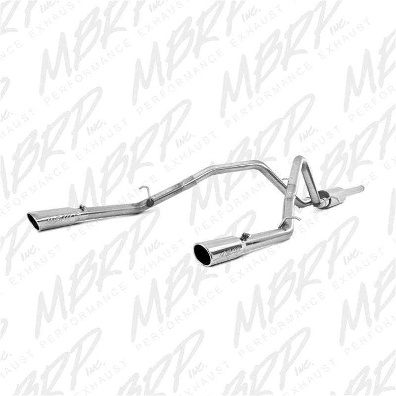 MBRP PS5084409 - MBRPS5084409 - MBRP 14 Chevy/GMC 1500 Silverado/Sierra 4.3L V6/5.3L V8 Dual Split Rear T409 3in Cat Back Exhaust - Shipped in Europe - Tuningsupply.com