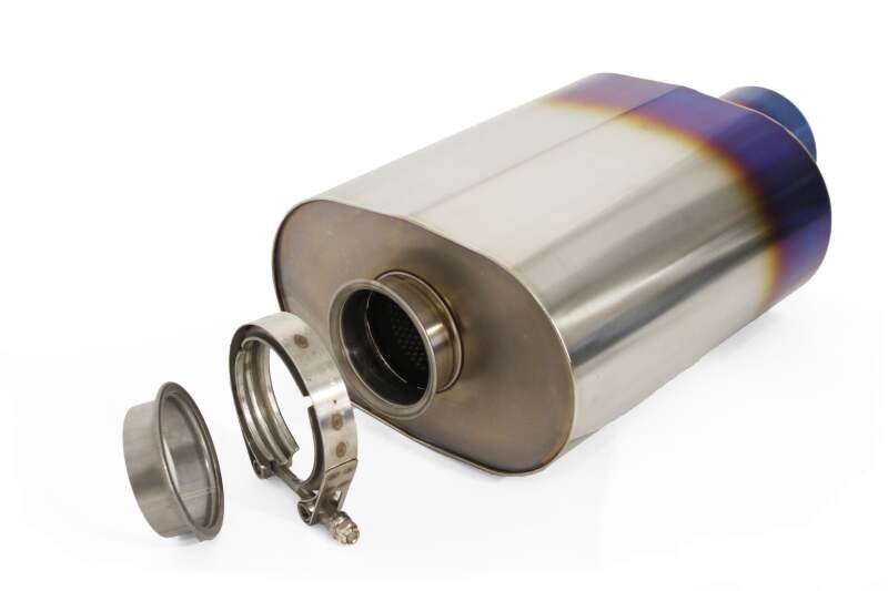 GReddy 11003530 - GRE11003530 - GReddy Universal 3.0in RS-Ti Oval Titanium Muffler - Shipped in Europe - Tuningsupply.com
