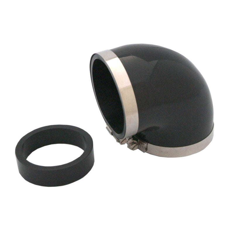Spectre 8791 - SPE8791 - Spectre Coupler Elbow Reducer 3in. / 90 Degree w/2.5in. Insert (PVC) - Black - Shipped in Europe - Tuningsupply.com
