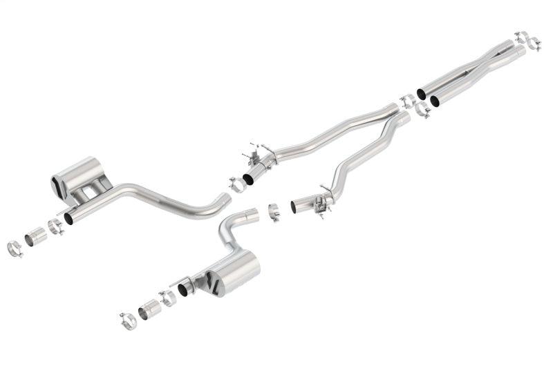 Borla 140667 - BOR140667 - Borla 2015 Dodge Charger Hellcat 6.2L V8 ATAK Catback Exhaust w/ Valves No Tips Factory Valance - Shipped in Europe - Tuningsupply.com