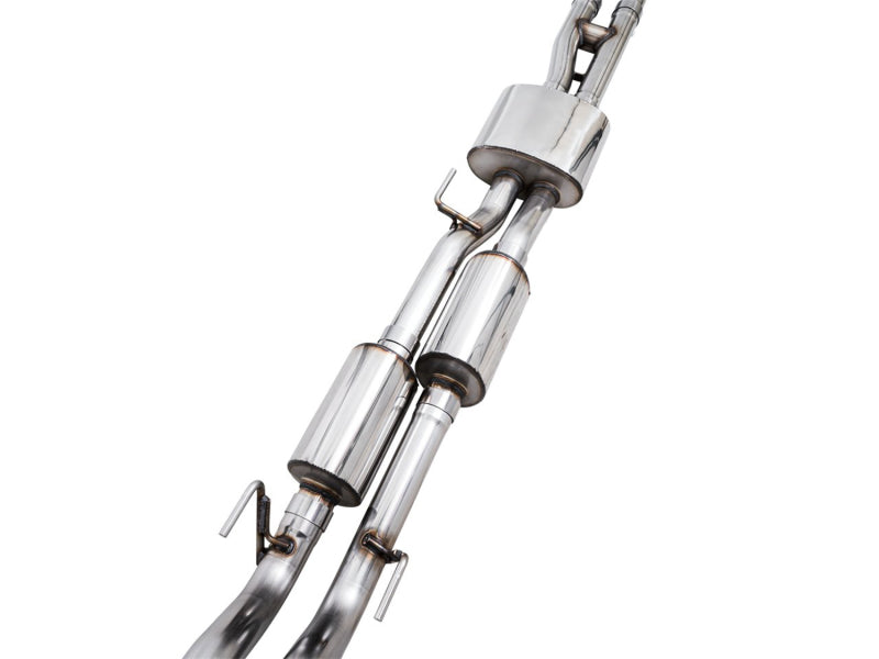 AWE Tuning 3015-33826 - AWE3015-33826 - AWE 16-22 Toyota Tacoma 0FG Catback Exhaust w/ BashGuard - Dual Diamond Black Tips - Shipped in Europe - Tuningsupply.com