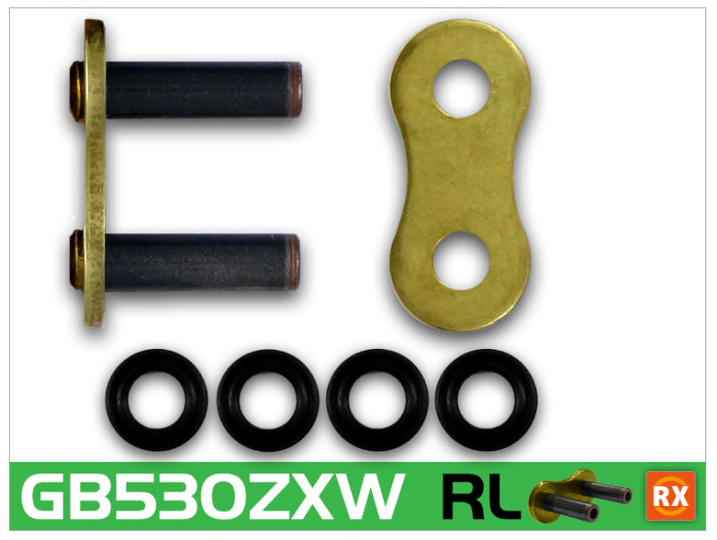 RK Chain - RKCGB530ZXW-RL - RK Chain GB530ZXW-RIVET - Gold - Shipped in Europe - Tuningsupply.com