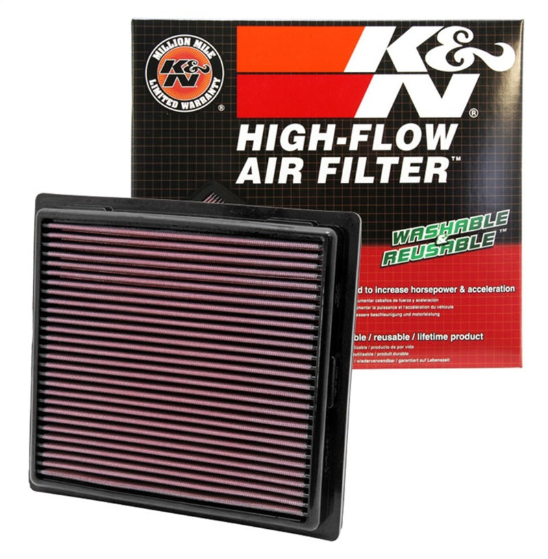 K&N Engineering 33-2457 - KNN33-2457 - K&N 11 Jeep Grand Cherokee / 11 Dodge Durango Replacement Panel Air Filter - Shipped in Europe - Tuningsupply.com