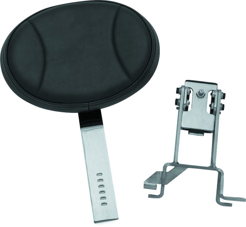 Kuryakyn 1628 - KUR1628 - Kuryakyn Plug-N-Go Driver Backrest 14-Up Indian Black Pad, Chrome - Shipped in Europe - Tuningsupply.com