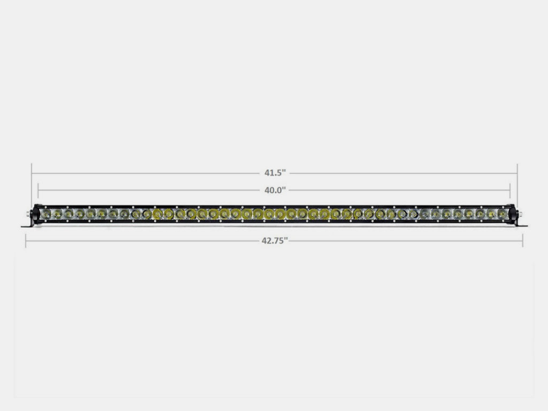 Cali Raised LED CR2316 - CALCR2316 - Cali Raised 42 Slim Single Row Led Bar Amber - Shipped in Europe - Tuningsupply.com