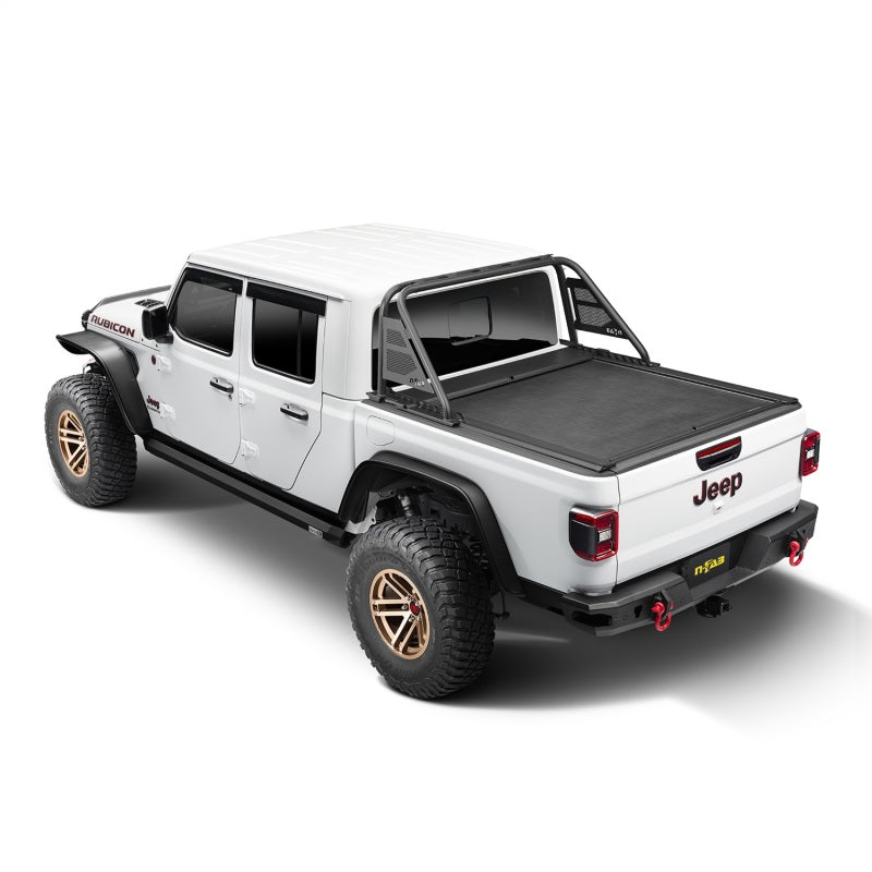 Rugged Ridge 13550.36 - RUG13550.36 - Rugged Ridge 20-22 Jeep Gladiator w/o Trail Rail Sys Armis Tonneau Cover w/Max Track - Tex. Blk - Shipped in Europe - Tuningsupply.com