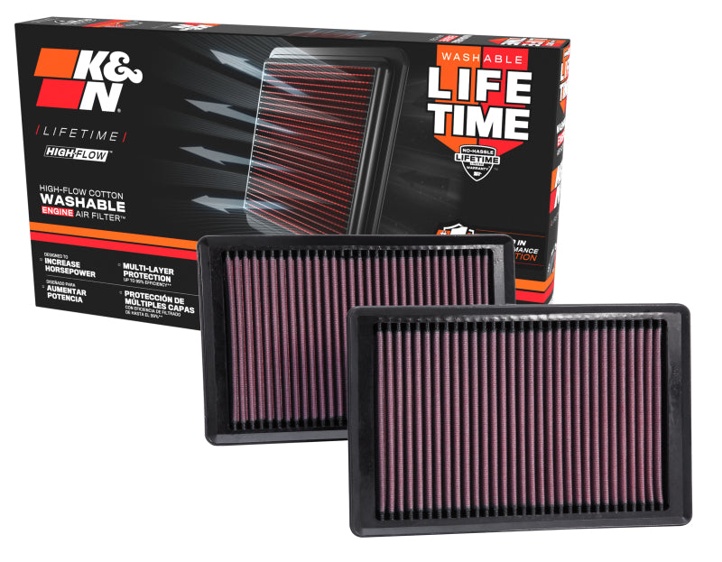 K&N Engineering 33-2445 - KNN33-2445 - K&N Replacement Air Filter 10-12 Jaguar XK/XKR 5.0L V8 - Shipped in Europe - Tuningsupply.com