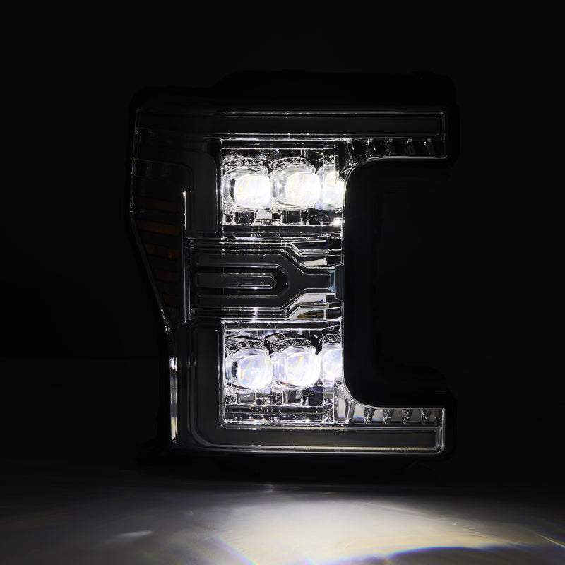 AlphaRex 880347 - ARX880347 - AlphaRex 17-19 Ford F-250/350/450/550 Super Duty NOVA-Series LED Proj Headlights Chrome w/SS & SBDRL - Shipped in Europe - Tuningsupply.com
