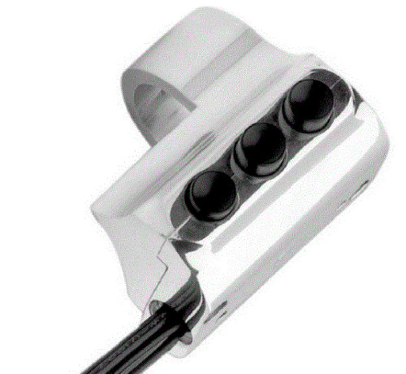 Performance Machine 0062-2035-CH - PFM0062-2035-CH - Performance Machine Switch Assy 3 Button Left Sd - Chrome - Shipped in Europe - Tuningsupply.com