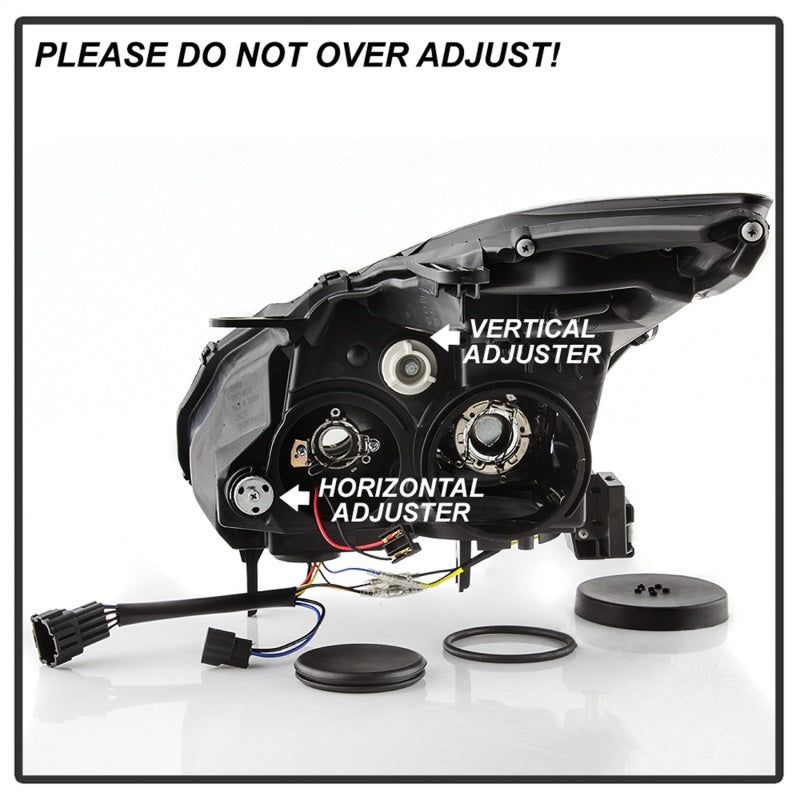 SPYDER 5085696 - SPY5085696 - Spyder Nissan GTR R35 09-14 - Projector Headlights - DRL LED - Black - Shipped in Europe - Tuningsupply.com