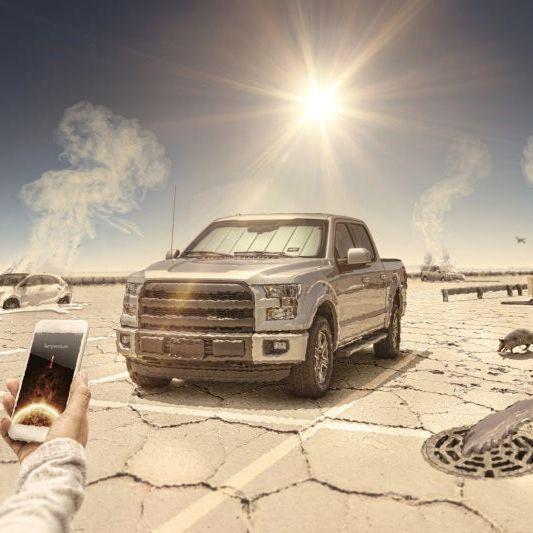 Husky Liners 97014 - HSL97014 - Husky Liners 22-24 Toyota Tundra / 23-24 Toyota Sequoia Custom Fit Sunshade - Silver - Shipped in Europe - Tuningsupply.com