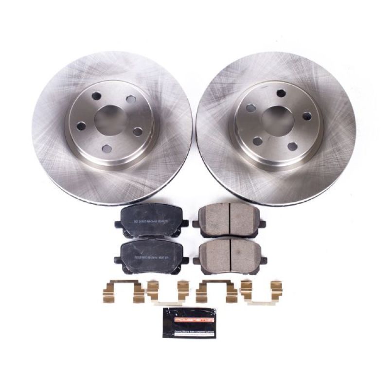 PowerStop KOE2316 - PSBKOE2316 - Power Stop 03-08 Pontiac Vibe Front Autospecialty Brake Kit - Shipped in Europe - Tuningsupply.com