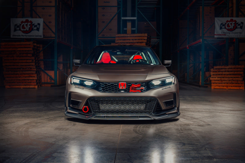 CSF 8343 - CSF8343 - CSF 2023+ Honda Civic Type R FL5 High-Performance Dual Engine Oil Cooler Kit - Shipped in Europe - Tuningsupply.com