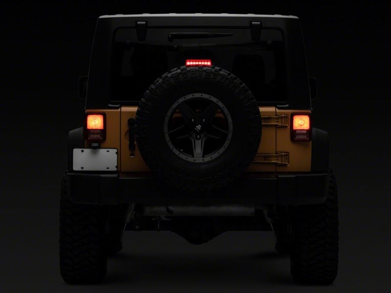 Raxiom J137870 - RAXJ137870 - Raxiom 07-18 Jeep Wrangler JK Axial Series Hyper Flash LED Third Brake Light- Red - Shipped in Europe - Tuningsupply.com