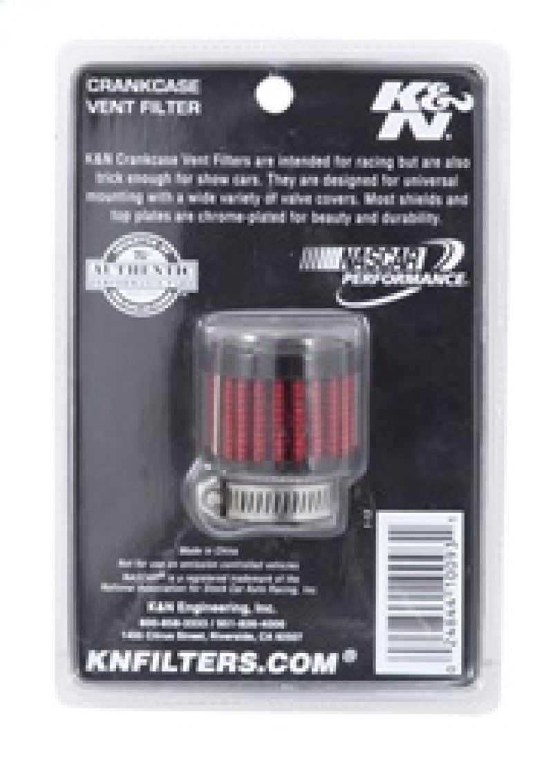 K&N Engineering 62-1560 - KNN62-1560 - K&N 0.75 inch ID 1.375 inch OD 1.125 inch H Clamp On Crankcase Vent Filter - Shipped in Europe - Tuningsupply.com