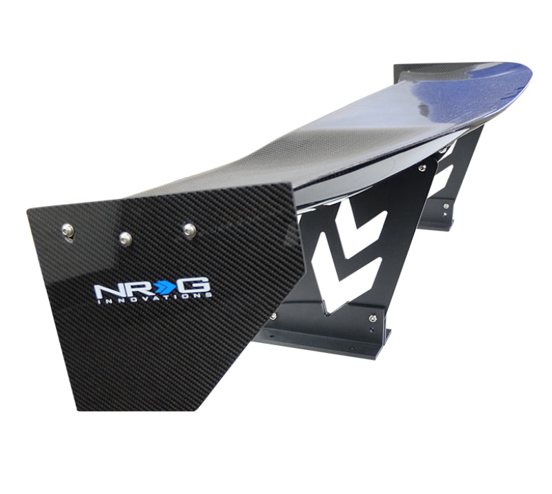 NRG CARB-A590NRG - NRGCARB-A590NRG - NRG Carbon Fiber Spoiler - Universal (59in.) NRG Logo Large End Plates - Shipped in Europe - Tuningsupply.com