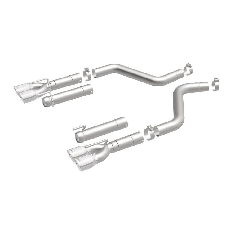 Magnaflow 19206 - MAG19206 - MagnaFlow Axle-Back, SS, 3in, Quad Split Rear 3.5 Tips 2015 Dodge Challenger incl SRT Hellcat - Shipped in Europe - Tuningsupply.com