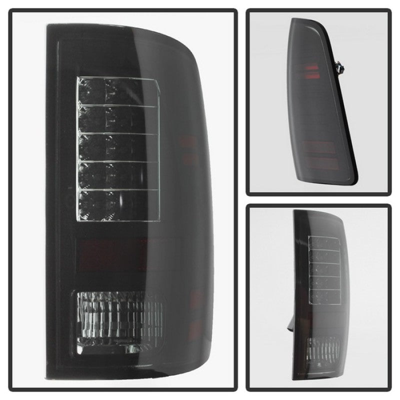 SPYDER 5078124 - SPY5078124 - Spyder Dodge Ram 1500 09-14 LED Tail Lights Incandescent- Blk Smke ALT-YD-DRAM09-LED-BSM - Shipped in Europe - Tuningsupply.com