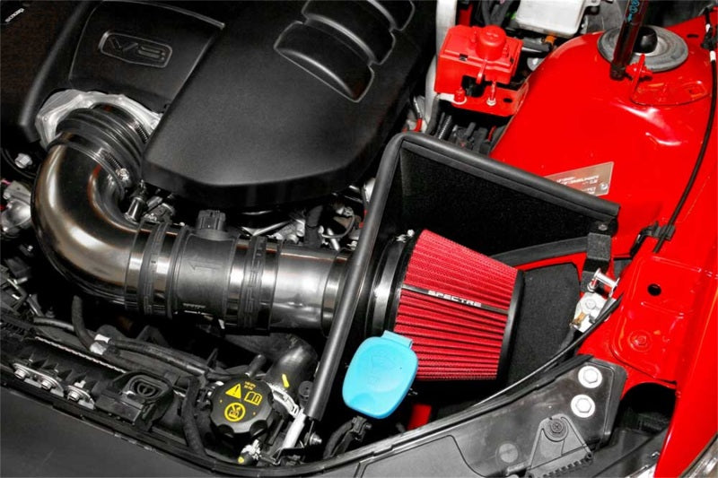 Spectre 9017 - SPE9017 - Spectre 08-09 Pontiac G8 V8-6.0/6.2L F/I Air Intake Kit - Polished w/Red Filter - Shipped in Europe - Tuningsupply.com