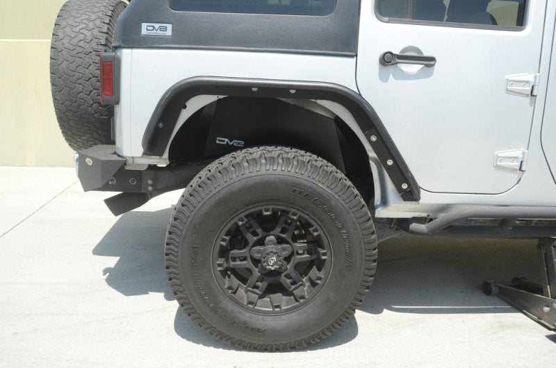 DV8 Offroad INFEND-01RB - DVEINFEND-01RB - DV8 Offroad 07-18 Jeep Wrangler JK Rear Aluminum Inner Fender - Black - Shipped in Europe - Tuningsupply.com