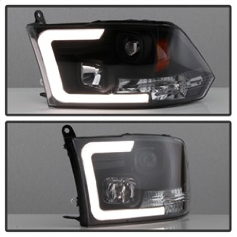 SPYDER 5084811 - SPY5084811 - Spyder 09-16 Dodge Ram 1500 Version 2 Headlights Light Bar DRL Black PRO-YD-DR09V2-LBDRL-BK - Shipped in Europe - Tuningsupply.com