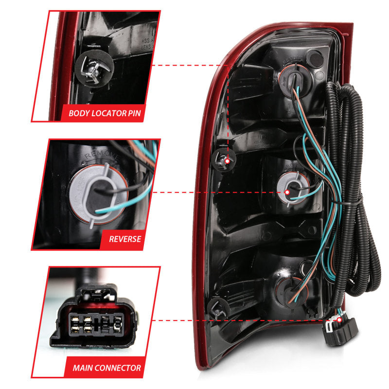 ANZO 311303 - ANZ311303 - ANZO 2007-2013 Chevy Silverado Taillight Red/Clear Lens (OE Replacement) - Shipped in Europe - Tuningsupply.com