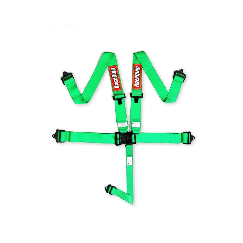 Racequip 711071RQP - RQP711071RQP - RaceQuip Green L & L 5pt Seat Belt - Shipped in Europe - Tuningsupply.com