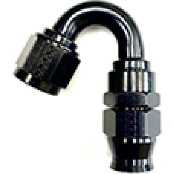 Fragola 681506-BL - FRA681506-BL - Fragola -6AN Real Street x 150 Degree Hose End Black For PTFE Hose - Shipped in Europe - Tuningsupply.com