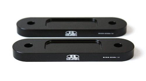 BLOX Racing BXSS-20354-12-BK - BLOBXSS-20354-12-BK - BLOX Honda S2000 Racing Front 12mm Thin Spacer Bump Steer Kit - Black (Lowered 1in and more) - Shipped in Europe - Tuningsupply.com
