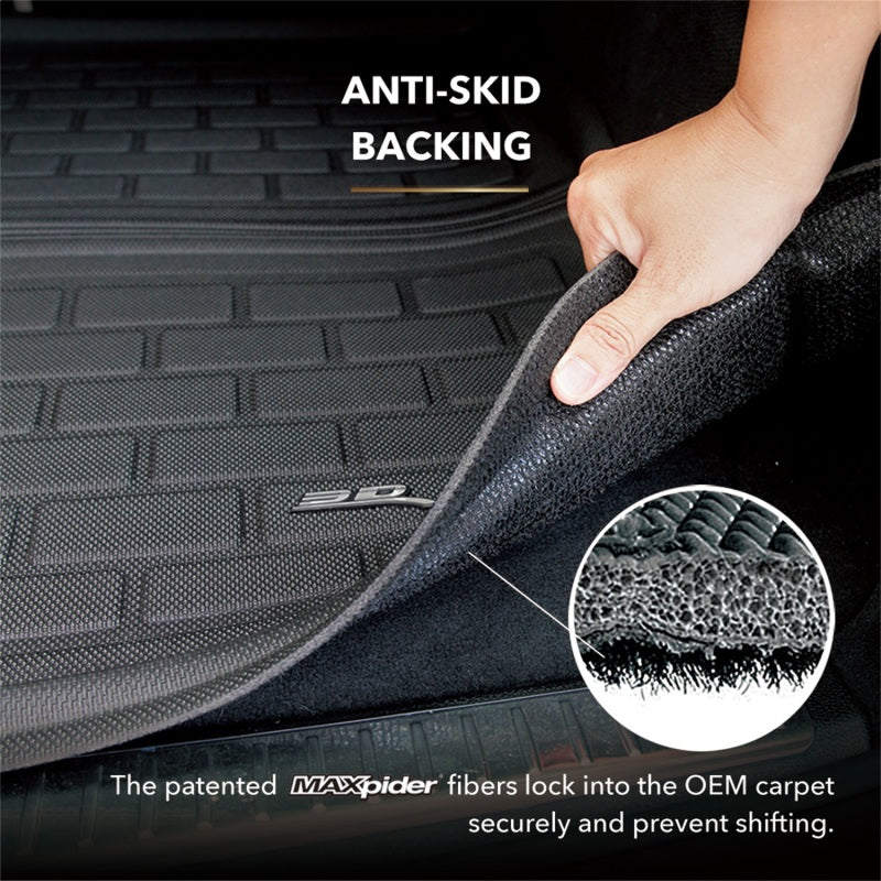 3D MAXpider M1HY1001309 - ACEM1HY1001309 - 3D MAXpider 20-21 Hyundai Palisade Cross Fold Kagu Behind 2nd Row Cargo Liner - Black - Shipped in Europe - Tuningsupply.com
