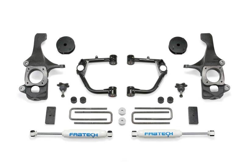 Fabtech K7028 - FABK7028 - Fabtech 07-15 Toyota Tundra 2WD/4WD 4in Budget UCA System w/Rear Perf. Shocks - Shipped in Europe - Tuningsupply.com