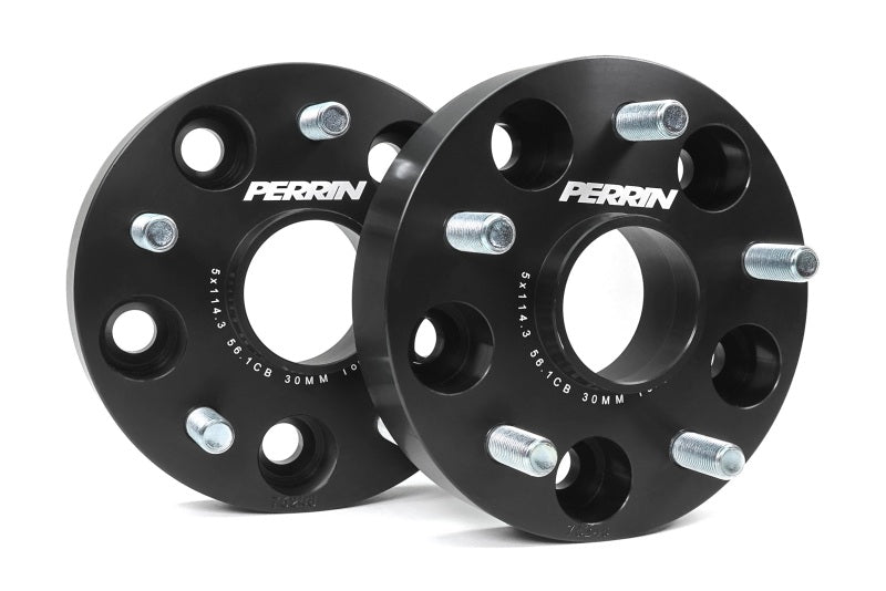 Perrin Performance PSP-WHL-030BK - PERPSP-WHL-030BK - PERRIN Subaru 30mm Wheel Spacers 5x114.3 BP w/56mm Hub - Black - Shipped in Europe - Tuningsupply.com