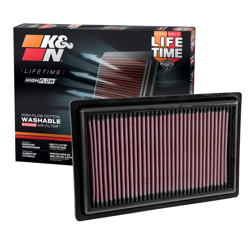 K&N Engineering 33-3034 - KNN33-3034 - K&N Replacement Panel Air Filter 2015 Mercedes Benz C250 2.0L L4 - Shipped in Europe - Tuningsupply.com