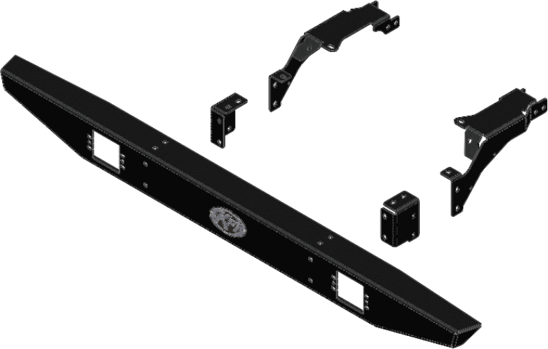 KFI 101530 - KFI101530 - KFI 19+ Polaris Ranger XP 1000/ Crew Bumper Rear Formed - Shipped in Europe - Tuningsupply.com