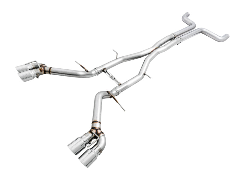 AWE Tuning 3020-42066 - AWE3020-42066 - AWE Tuning 16-19 Chevy Camaro SS Non-Res Cat-Back Exhaust - Track Edition (Quad Chrome Silver Tips) - Shipped in Europe - Tuningsupply.com